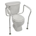 Mabis MABIS 521-9804-9601 HealthSmart Toilet Safety Arm Support with BactiX 521-9804-9601